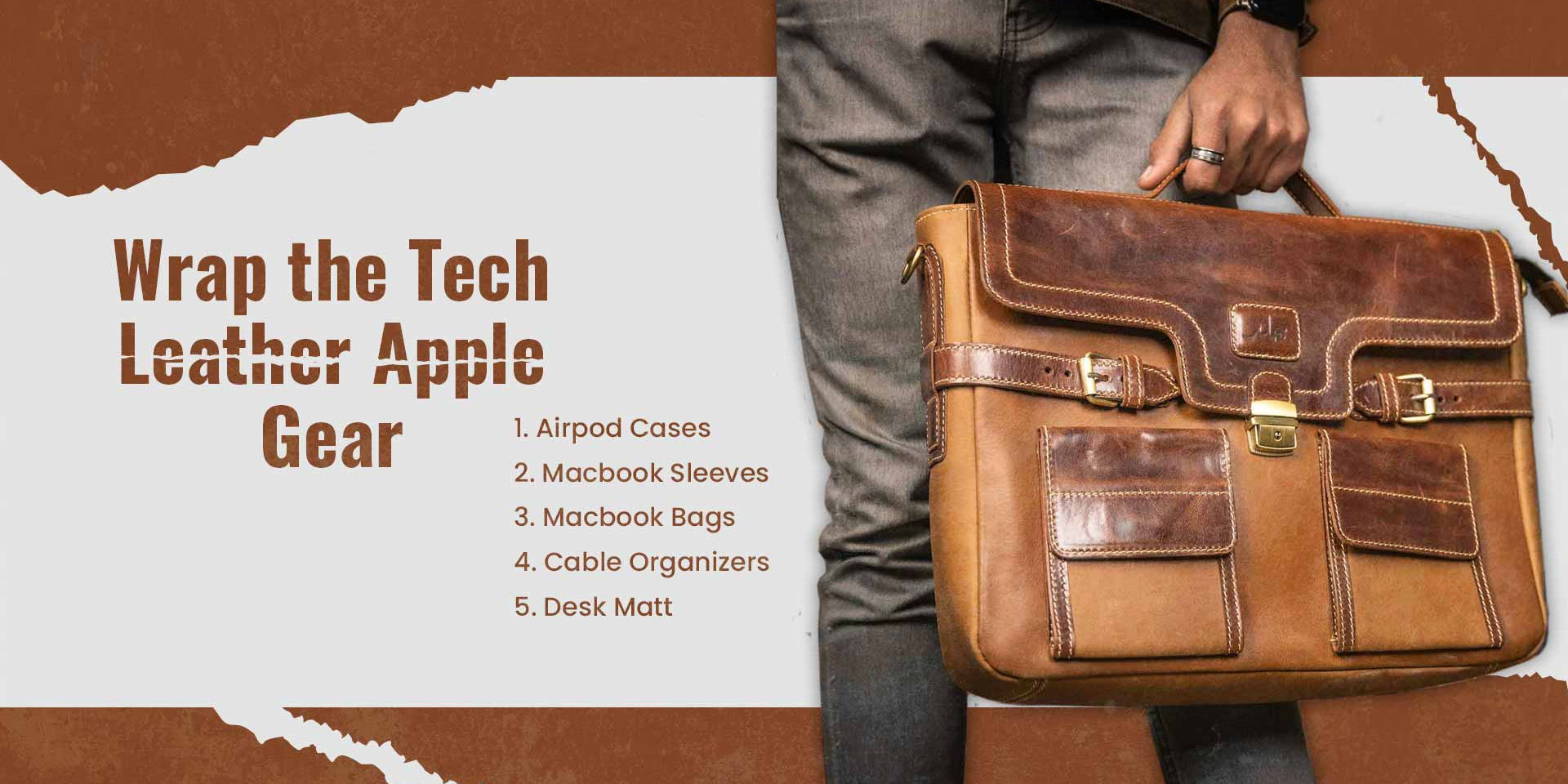 Wrap the Tech in Style with Leather Apple Gear