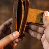 Card Button Closure Vertical Double Button Closure