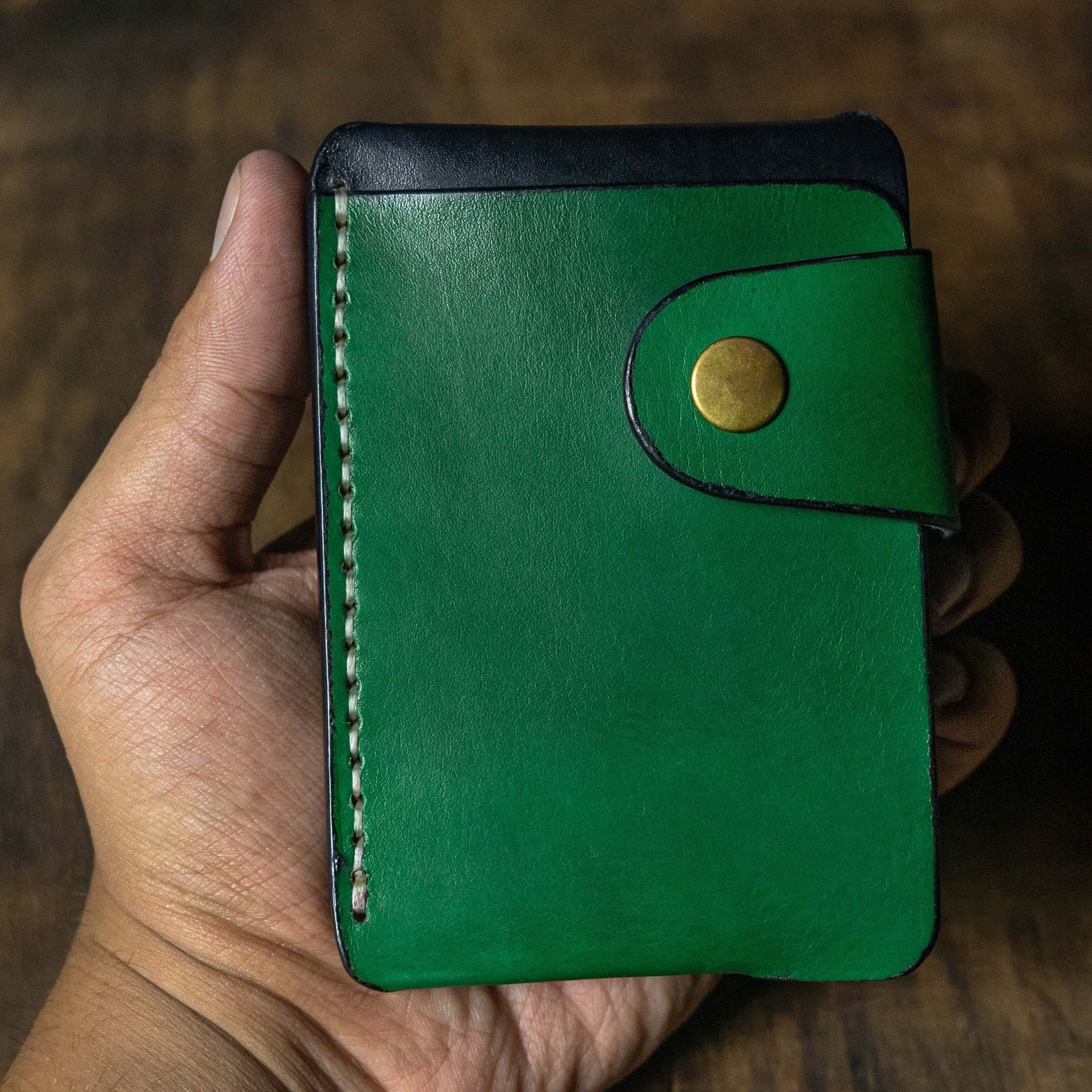 Card Button Closure Vertical Button Closure