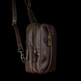 Crosser Vertical Leather Crossbody Bag