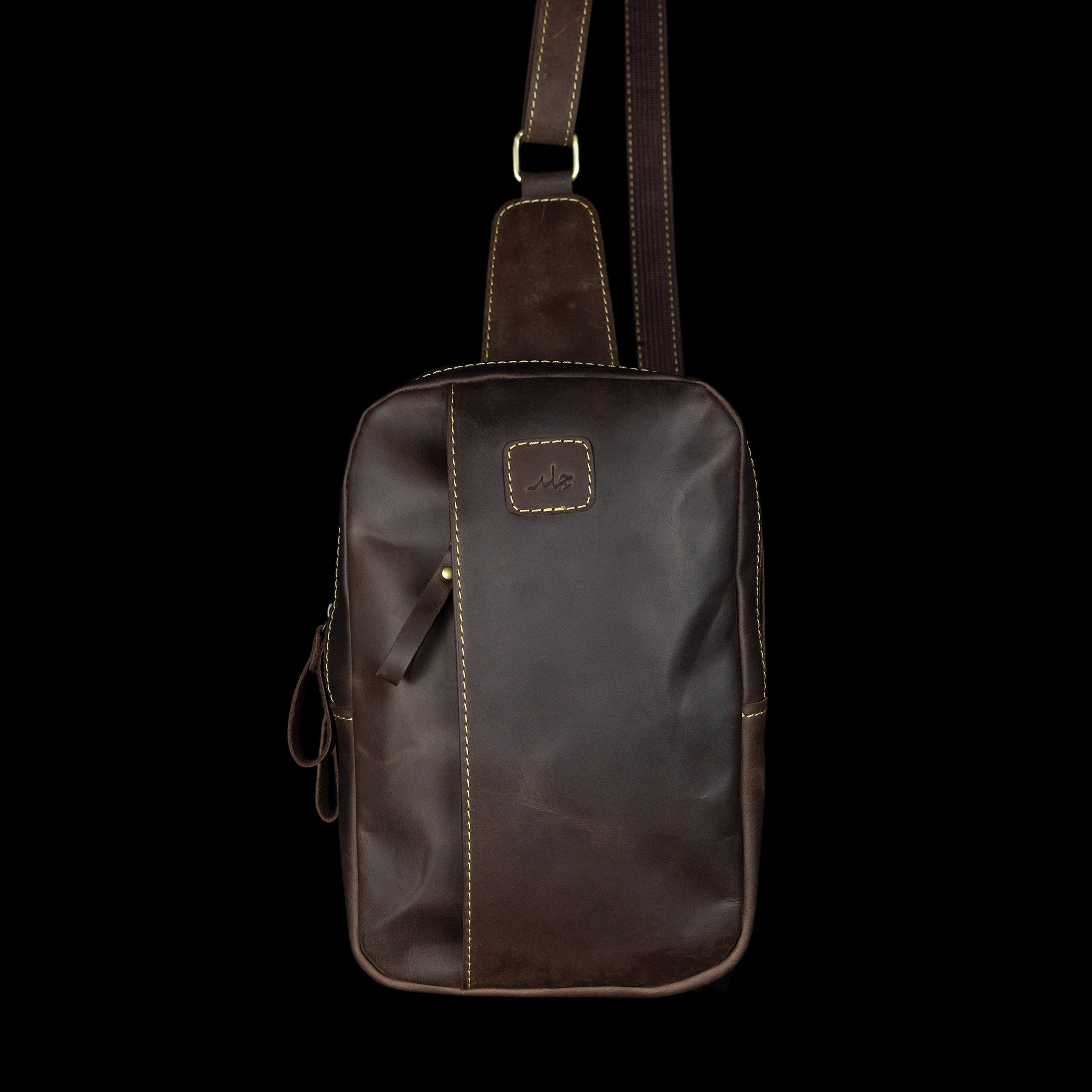 Crosser Vertical Leather Crossbody Bag