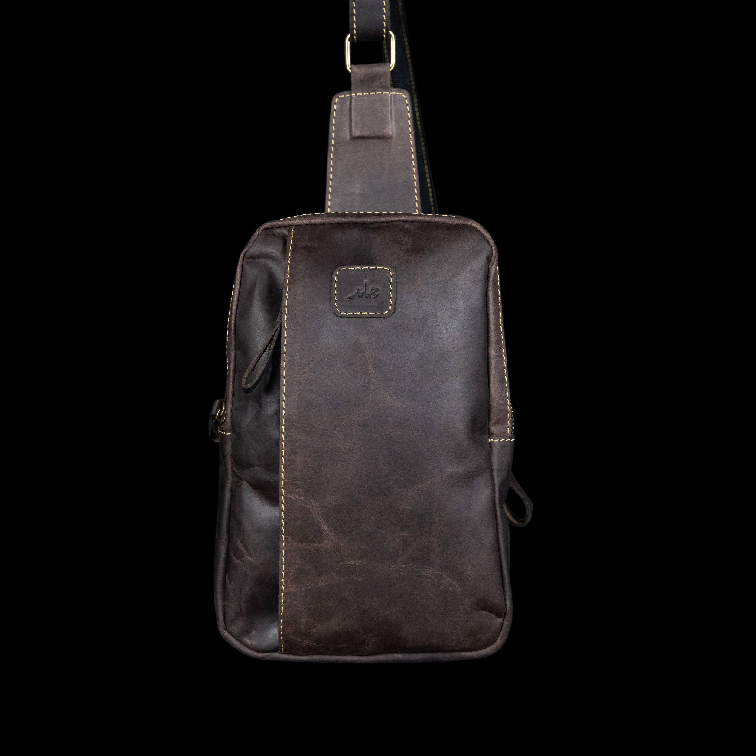 Crosser Vertical Leather Crossbody Bag