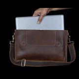 Laptag 14" - Leather Laptop Bag