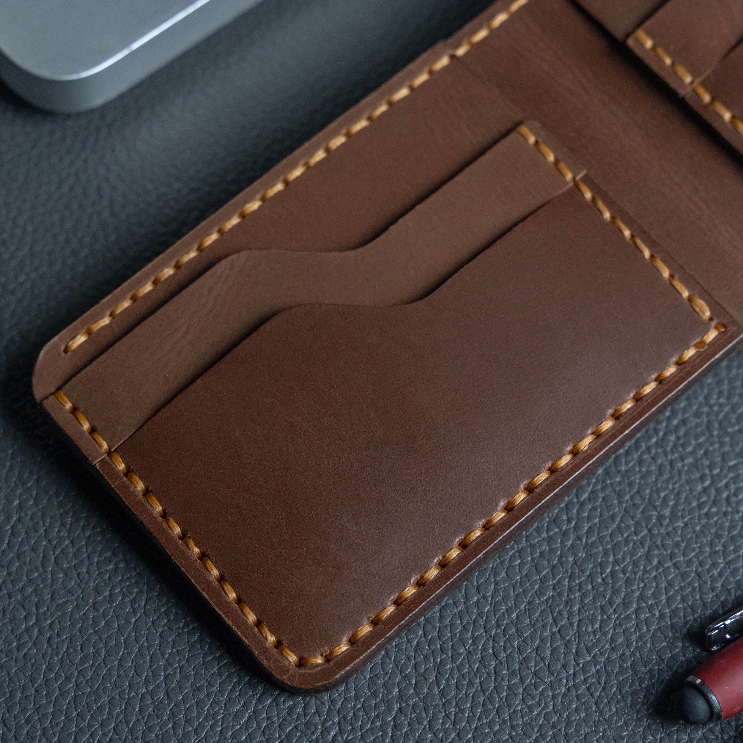 Traditional Bifold Handmade Leather Wallet