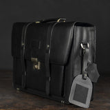 Heritage Leather Briefcase – Onyx Black