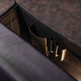 Heritage Leather Briefcase – Onyx Black