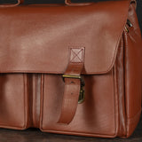 Multi-Pocket Leather Field Bag