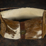 Cowhide Messenger: Authentic Hair-on-Hide Briefcase
