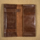 Leather Cheque Book Cover - FLO