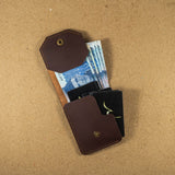 Flap V1 Leather Card Wallet