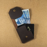 Flap V1 Leather Card Wallet