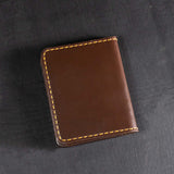 Futuristic Handmade Leather Card Wallet