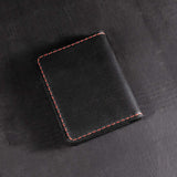 Futuristic Handmade Leather Card Wallet