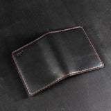 Futuristic Handmade Leather Card Wallet