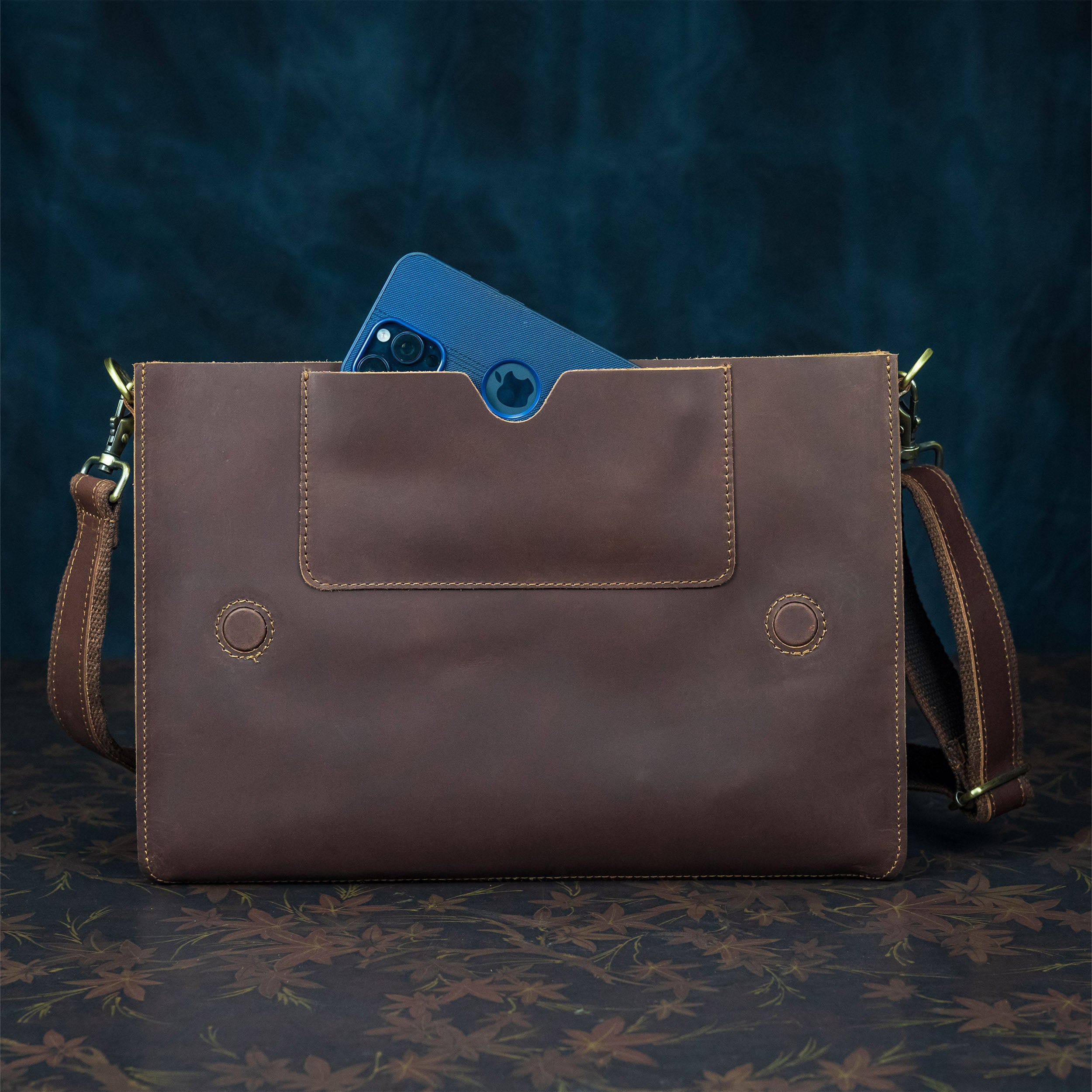 Laptag 16" - Leather Laptop Bag