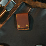 Flap Wallet Flat Cash Button Lock Flap Wallet