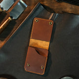 Flap Wallet Flat Cash Button Lock Flap Wallet