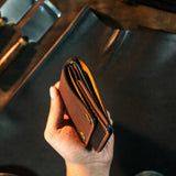 Flap Wallet Flat Cash Button Lock Flap Wallet