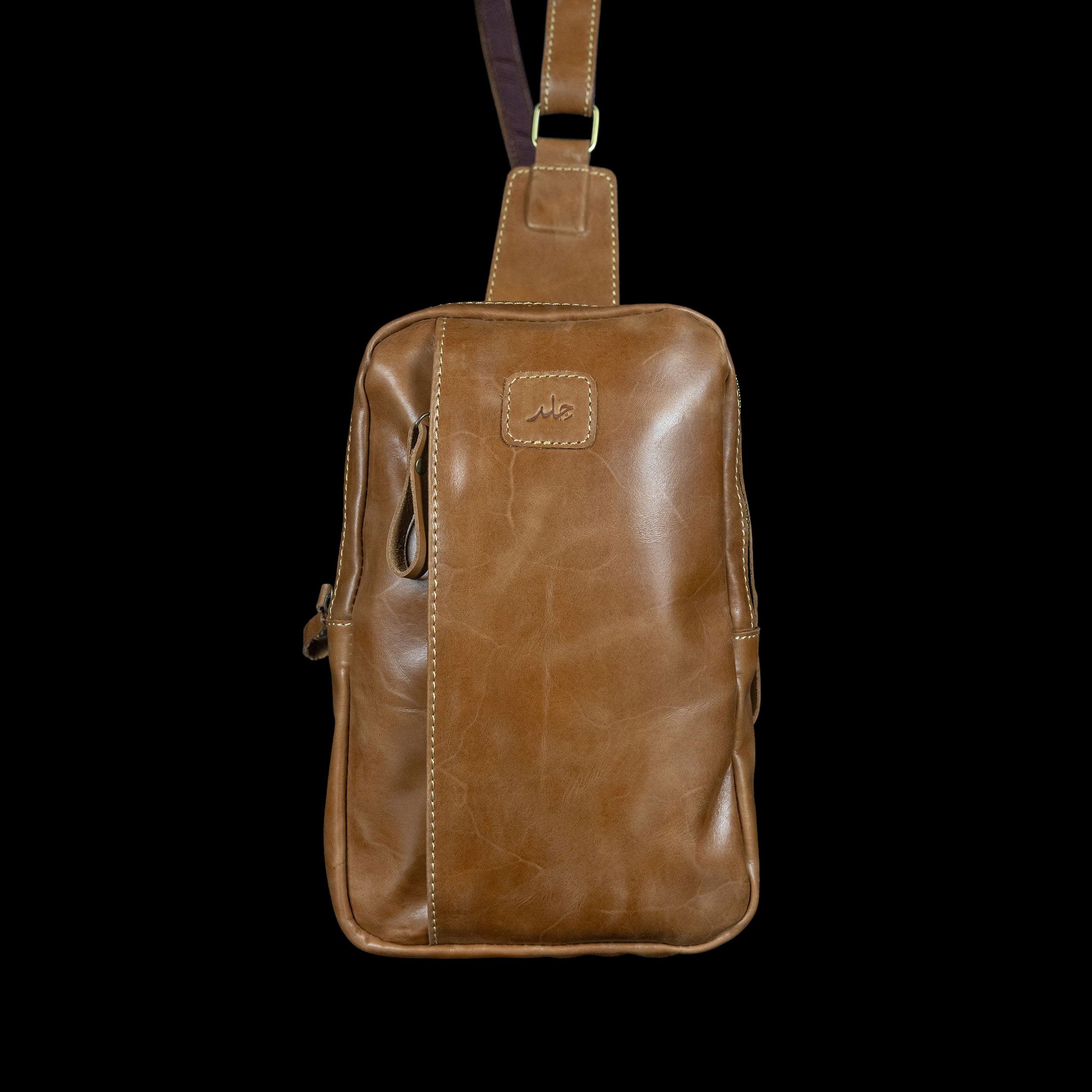 Crosser Vertical Leather Crossbody Bag