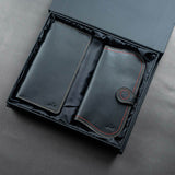 Agora - Unisex Leather Long Wallet Gift Set