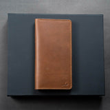 Agora - Unisex Leather Long Wallet Gift Set