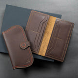 Agora - Unisex Leather Long Wallet Gift Set