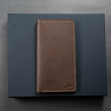 Agora - Unisex Leather Long Wallet Gift Set