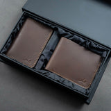 Bambish - Men's Leather Wallet & Card Holder Gift Set
