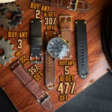 Smartwatch 22mm Strap - Leather Watch Band